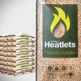 Heatlets Premium træpiller, 6mm, 10kg, 900 kg
